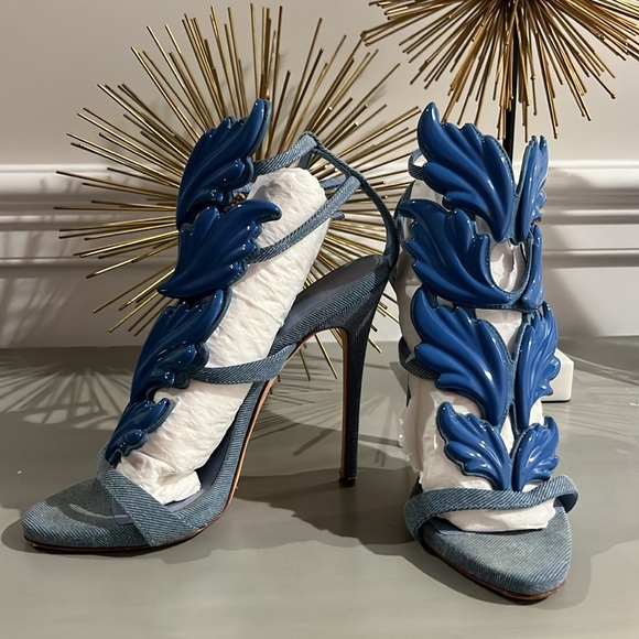Denim Giuseppe pumps - Picture 3 of 15